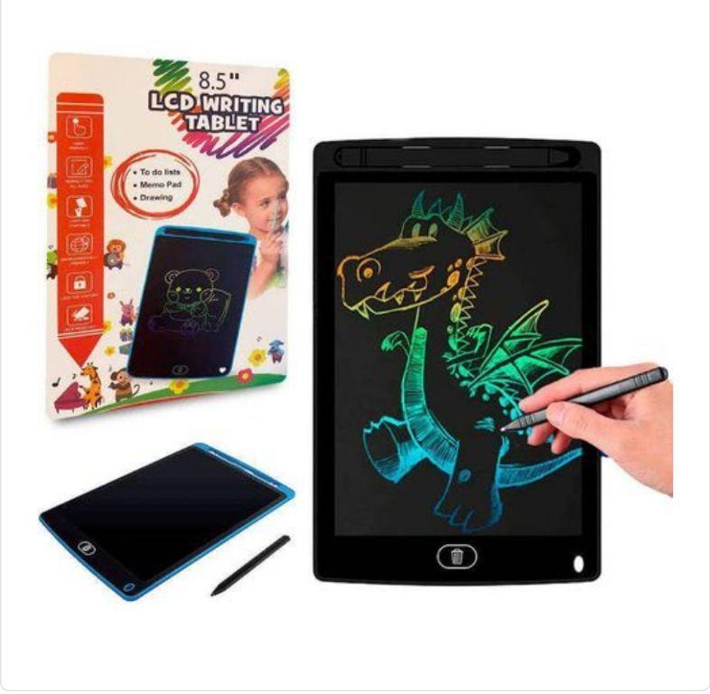 Lousa Digital Mágica 8,5 Polegadas Lcd Tablet Colorido Infantil P/escrever E Desenhos e Anotações