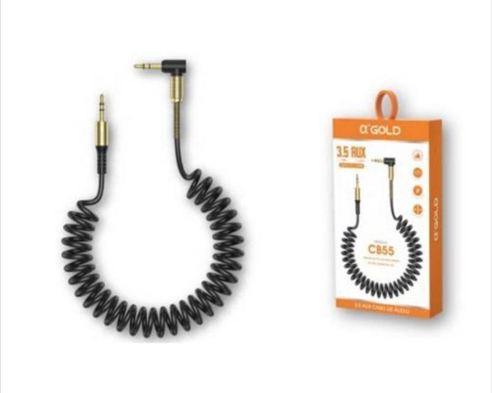 Cabo Auxiliar P2 P2 Estéreo 3,5mm 1 Metro 4 polos P3 Premiun A’GOLD