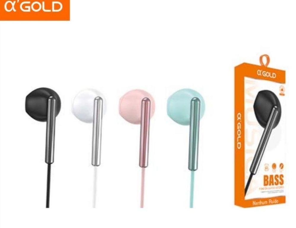 Fone de Ouvido com Fio Super Bass Agold FN-A10