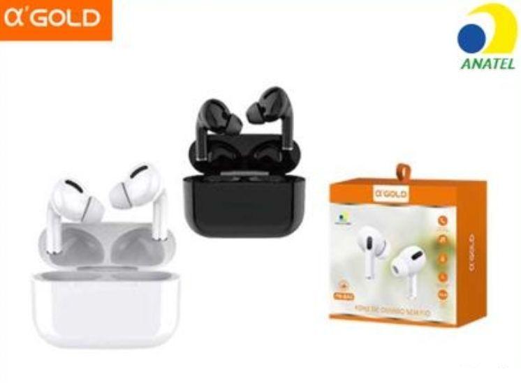 Fone Sem Fio Bluetooth 5.3 Air Pro 3 TWS Android IOS Anatel A’Gold Original FN-BA3