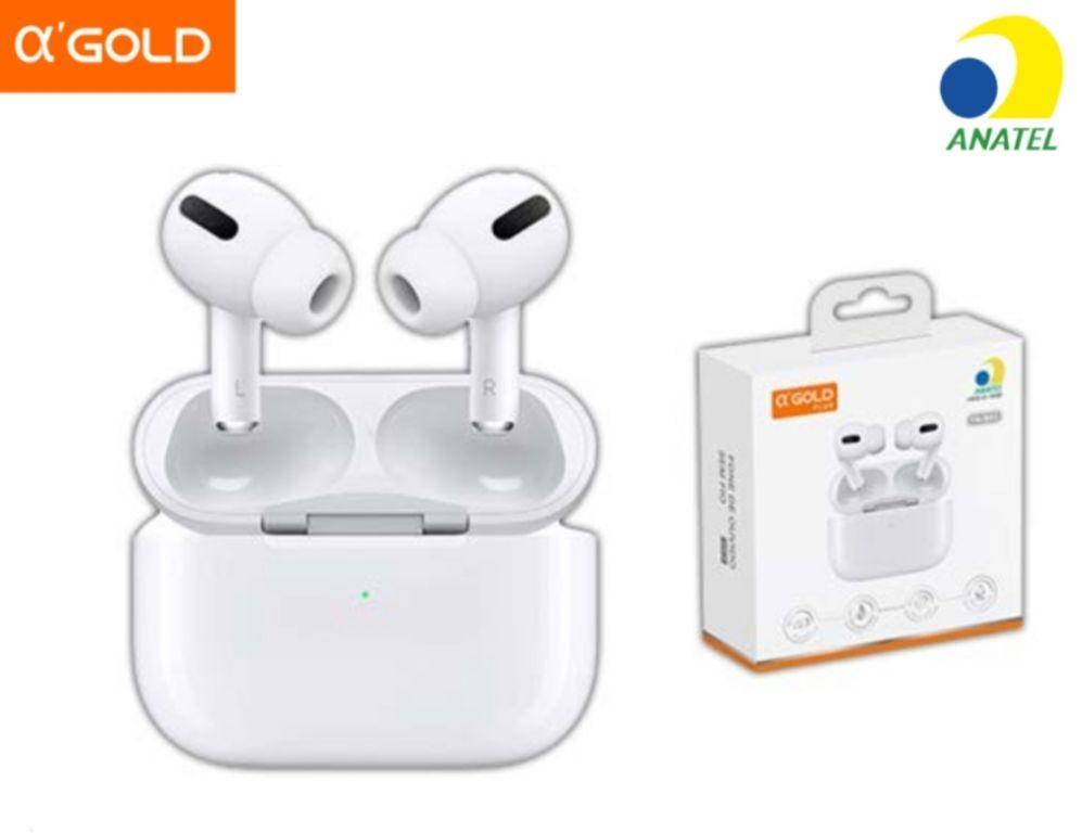 Fone Sem Fio Bluetooth 5.3 Air Pro 3 TWS Android IOS Anatel A’Gold Original FN-BR3