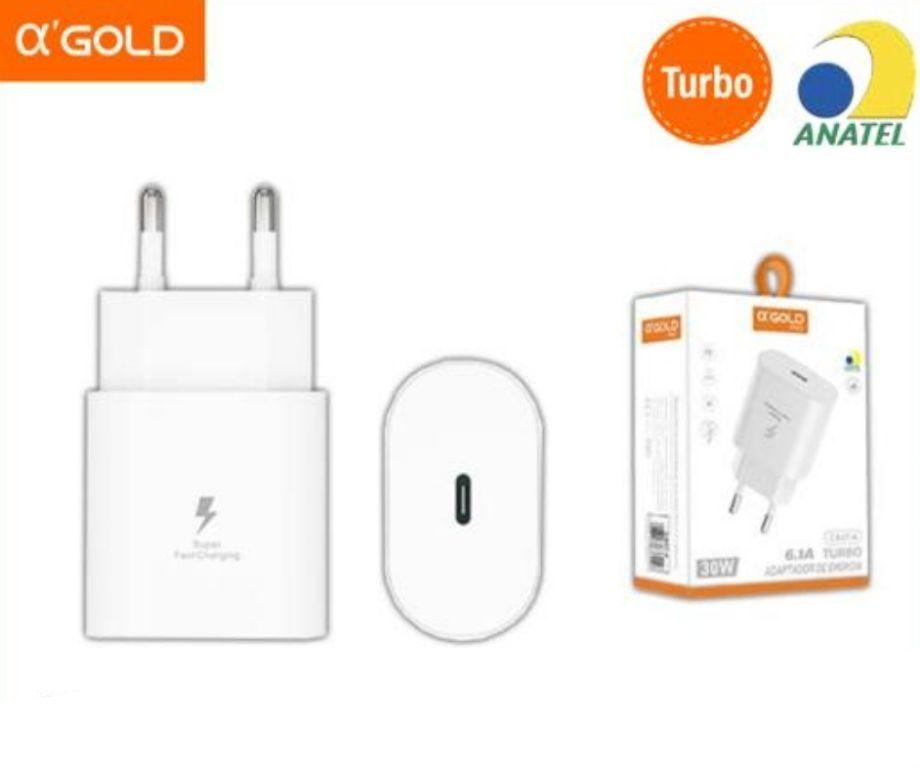 FONTE ADAPTADOR USB-C TURBO 30W - ANATEL Agold