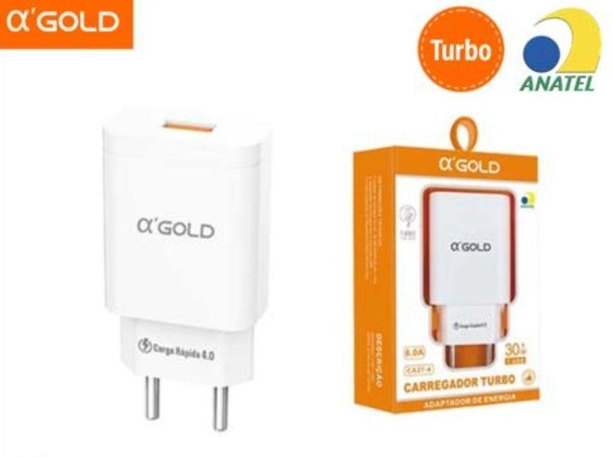 FONTE TOMADA TURBO 30W USB A’GOLD
