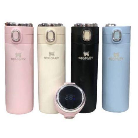 Garrafa Stanley Térmica 500ML INOX Termômetro Digital Led indicador Temperatura