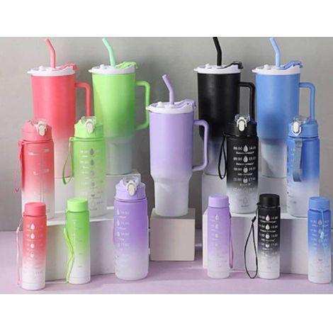 KIT 3 1 Caneca 2 Garrafa PLÁSTICO NEYMAR 1.200ML + 900ML + 300ML Neymar 3 em 1