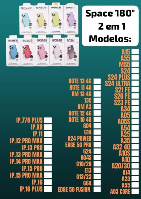 Capa space 180 graus 2 em 1