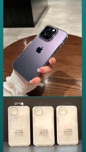 Case Clear com cromo na camera