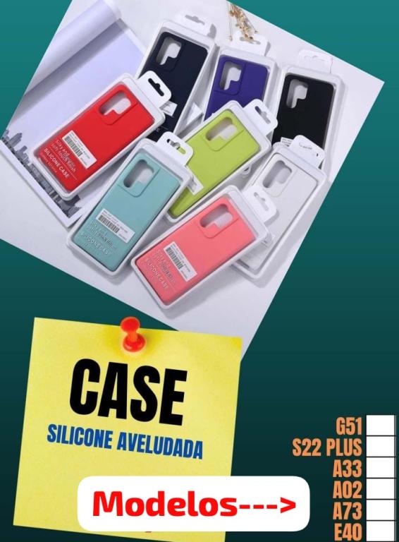 Capa Case Silicone aveludada