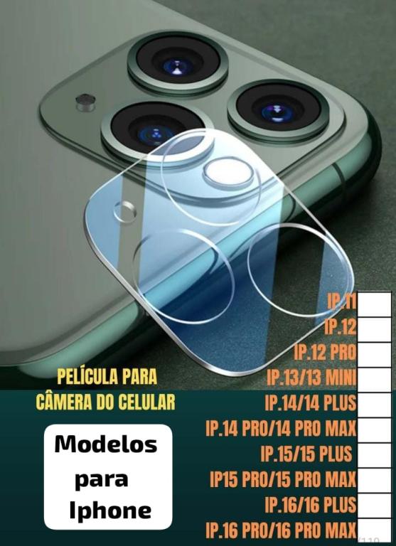 Pelicula camera de celular Iphone