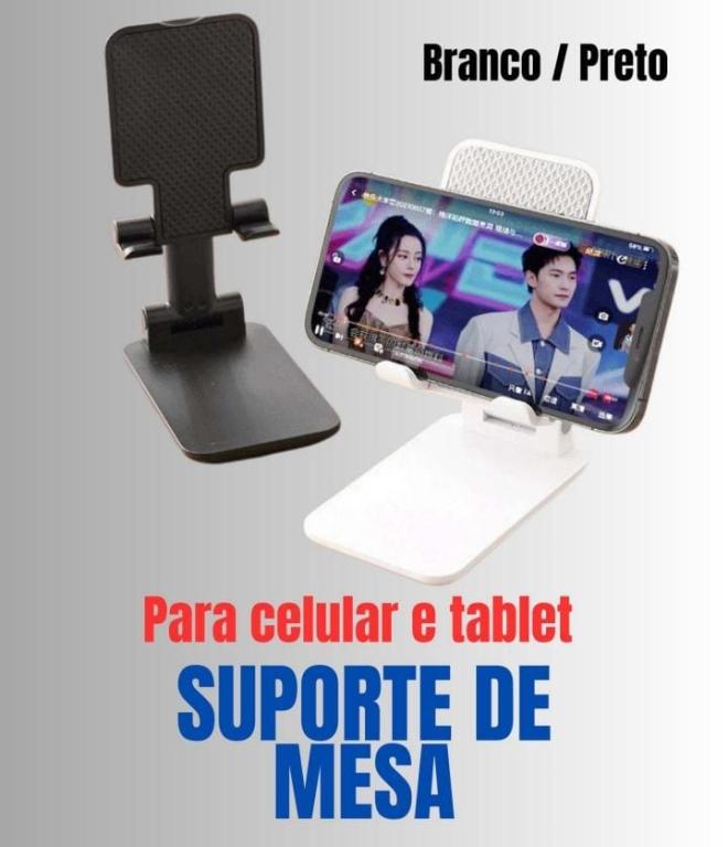 Suporte de mesa para celular e tablet