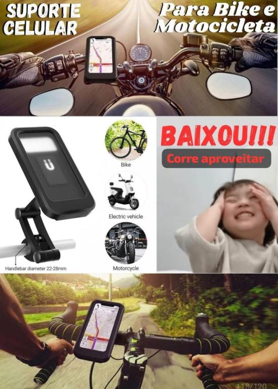 Suporte de Celular para Bike e Motocicleta It Blue