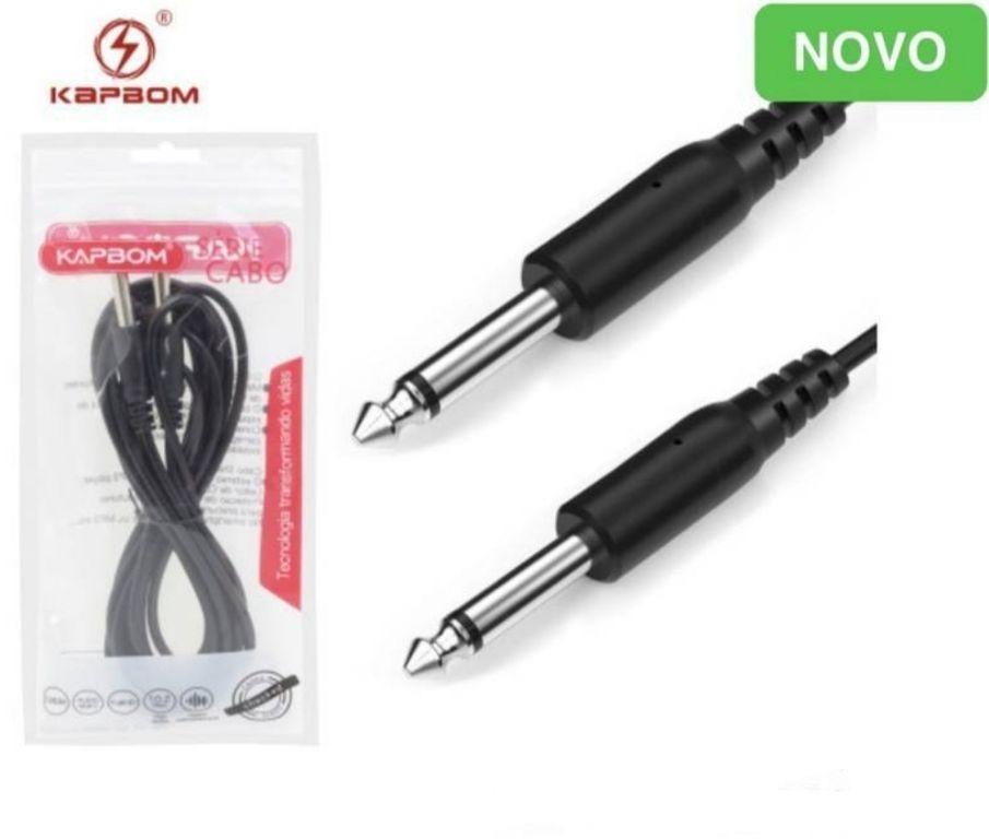 Cabo P10 Mono X P10 Mono 3M Metros Guitarra Violão Instrumento KAPBOM