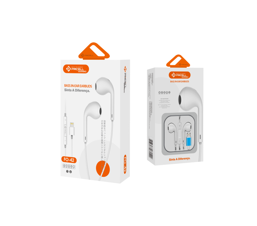 Fone de ouvido fo-42 bluetoth contole de volume conecta p/ Iphone