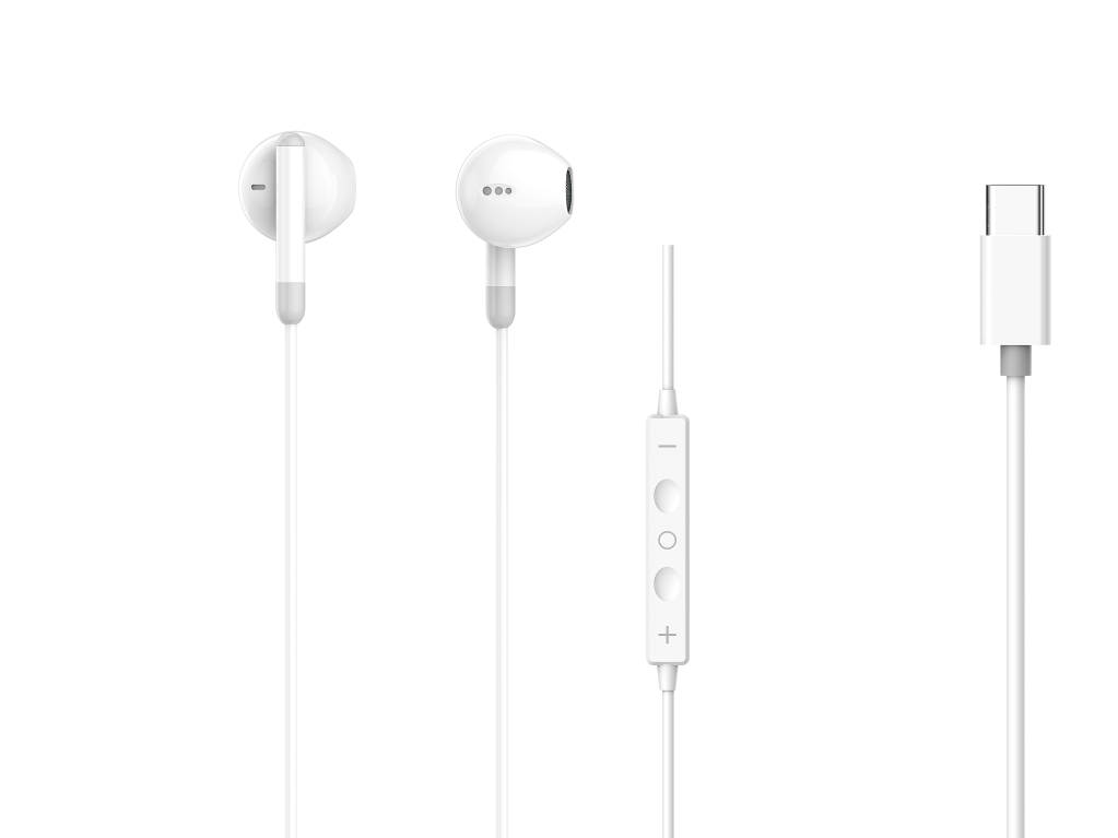 Fone de Ouvido FO-51 controle de volume sem borracha conector tipo C