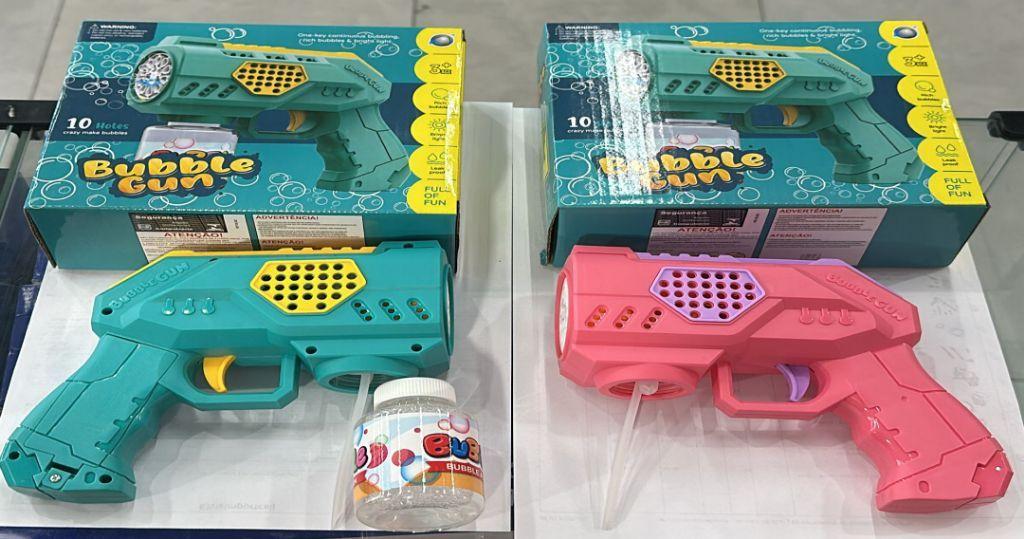 Arma De Bolhas De Lançar Sabão (Bubbles Gum)