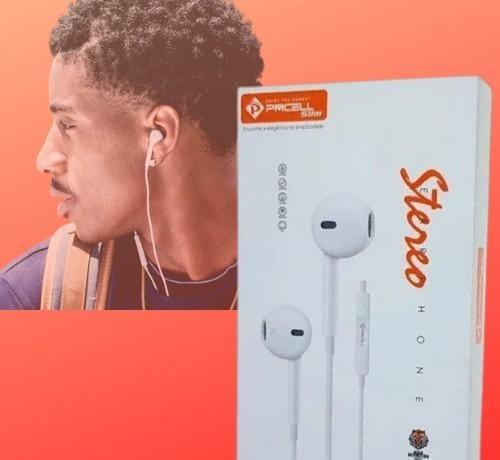 Fone de ouvido fo-02 pmcell controle de volume sem borrachaconector p2