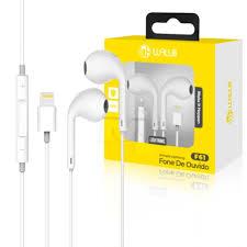 Fone de ouvido f-61 entrada para Iphone intra auricular wallo