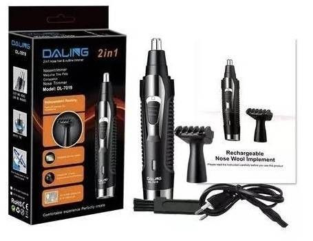 MAQUINA APARADOR DE NARIZ 2 em 1 DALING máquina barbeador