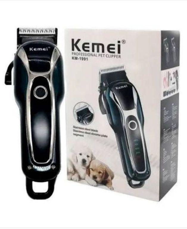 Máquina de Tosa Pet Bivolt Sem Fio Recarregável Profissional Kemei KM-1991