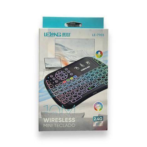 Mini Teclado Bluetooth - Comando De Voz Iluminação Touchpad LELONG