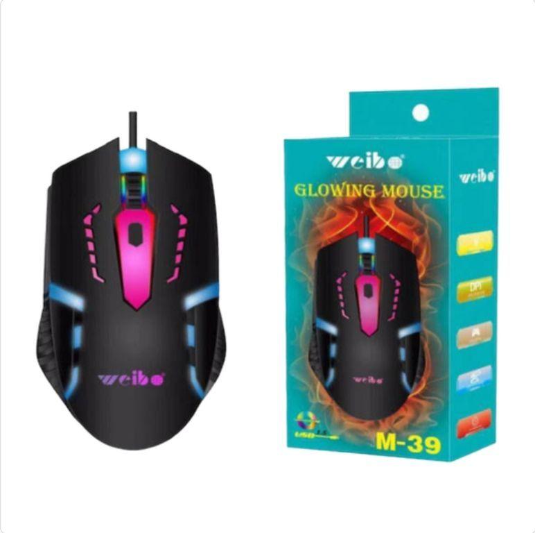 Mouse Game Com Fio Led 3000 DPI YELANDAR M 10