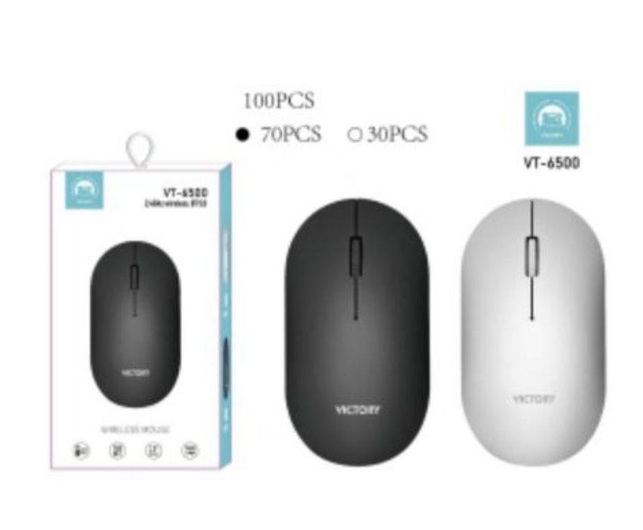 Mouse Sem Fio 2.4 Bluetooth Recarregável Rgb Gamer Led VICTORY