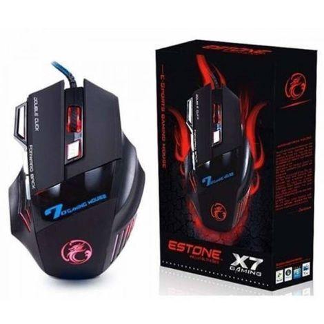 Super Mouse Gamer Com Botões X7 Led Com Fio 2400DP Reforçado BMAX
