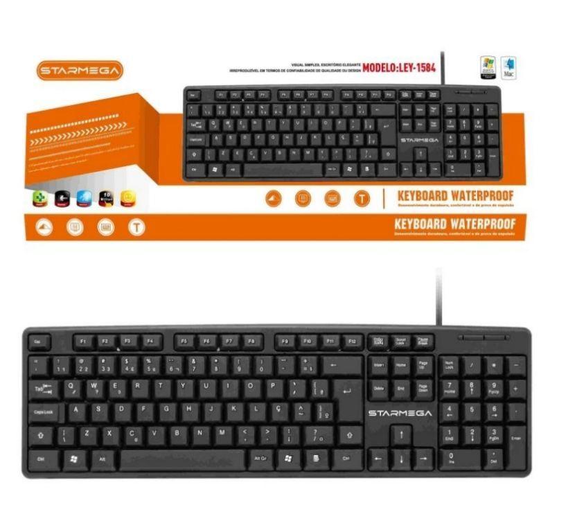 Teclado Para Pc Super Confortável Com Fio Usb