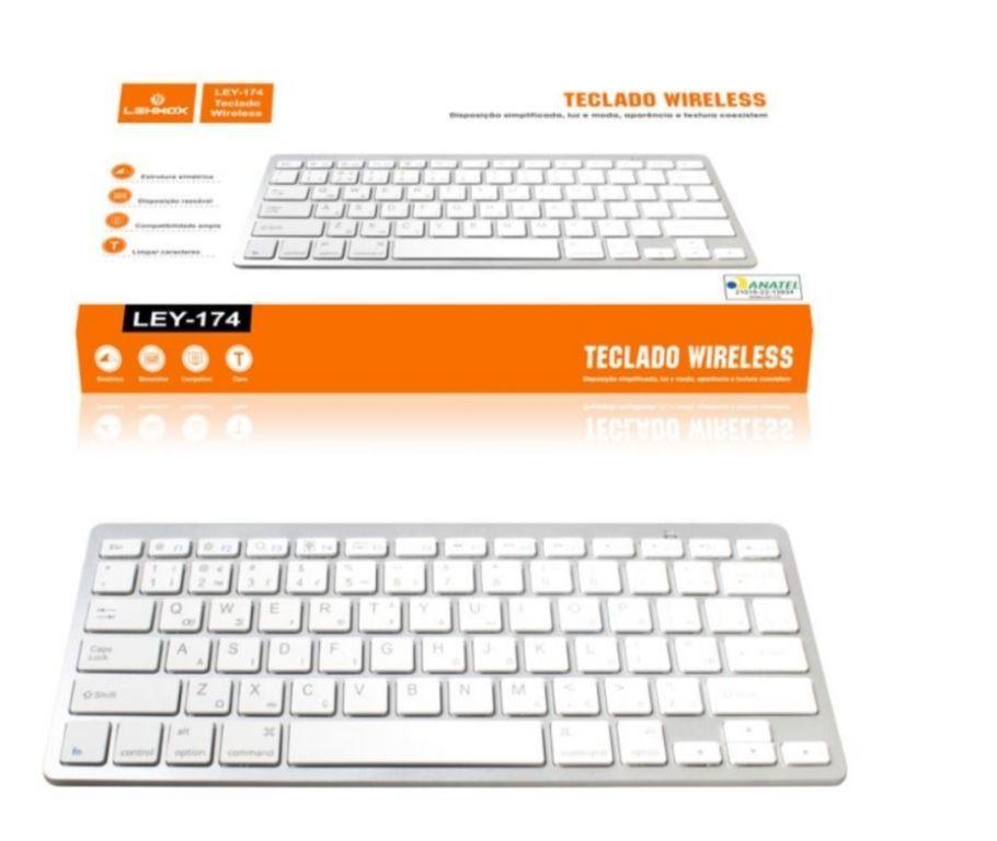 Teclado Sem fio USB Wireless - LEHMOX LEY-174