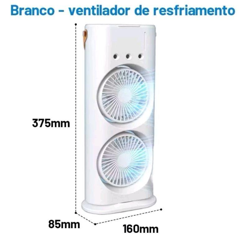 1 Climatizador Ventilador Umidificador De Ar Usb Com Luz Led POTENTE