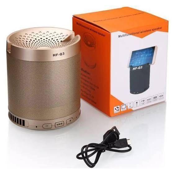 Caixa de Som Bluetooth com suporte para celular 5W - HF-Q3 Original ( Pesada ) KAPBOM