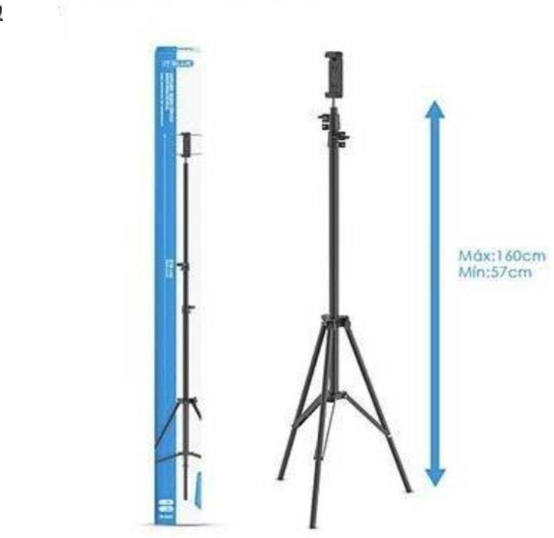 Tripé Profissional Para Celular 57cm para 160cm ALTURA. LELONG  LE-3627