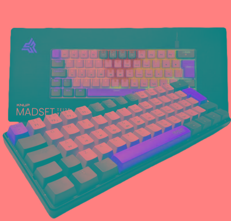 Teclado Gamer MECANICO Com Fio USB TE125 Madset 60% Retro Iluminado RGB