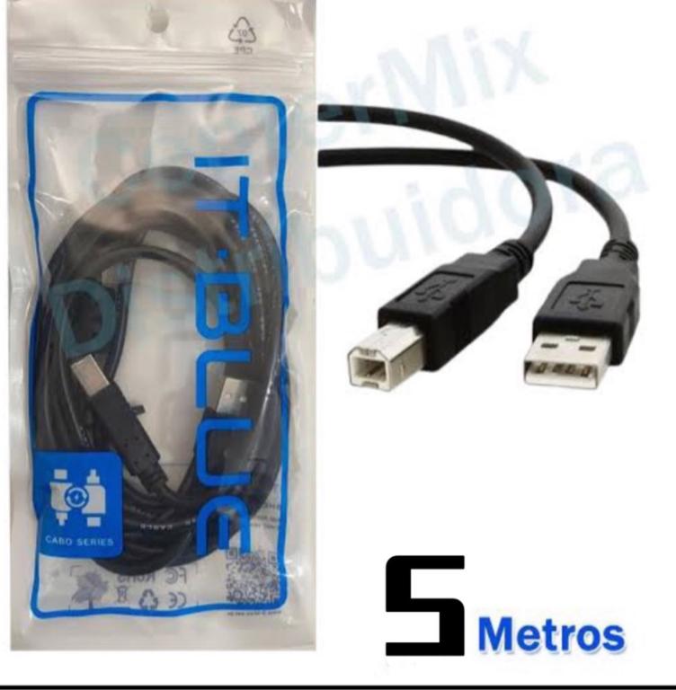 Cabo para Impressora 5m LE-902 -5 It-Blue