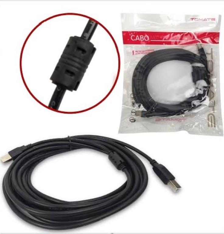Cabo para Impressora USB 5M MCB-017 - Tomate