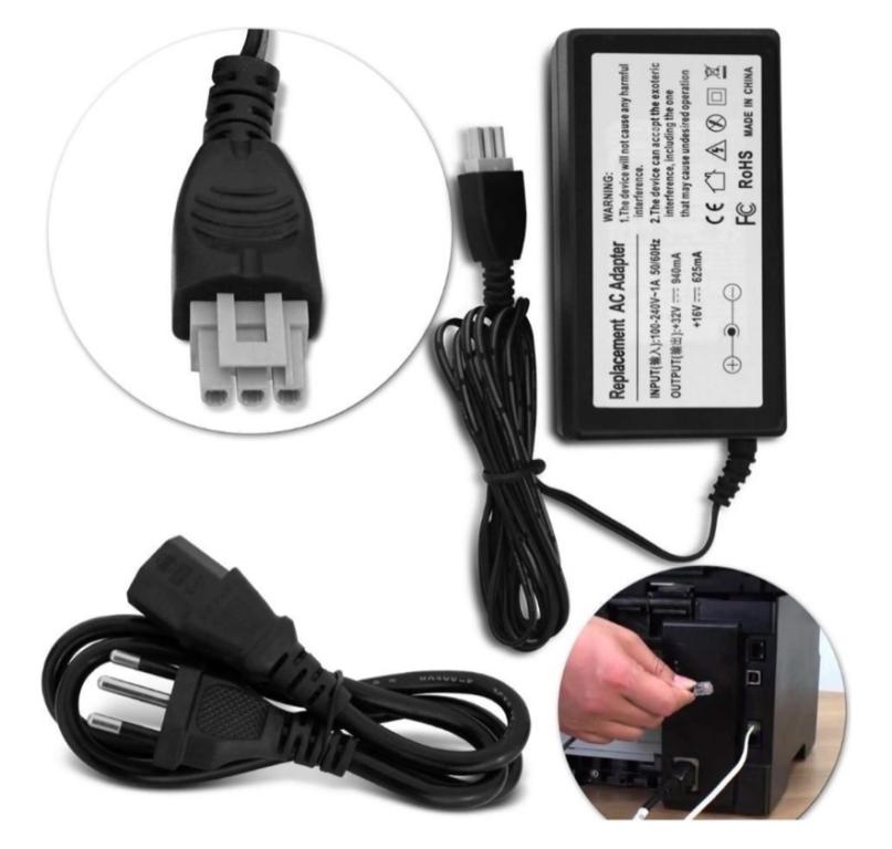 H-02 Fonte Para Impressora Hp Deskjet Pino Cinza 32v