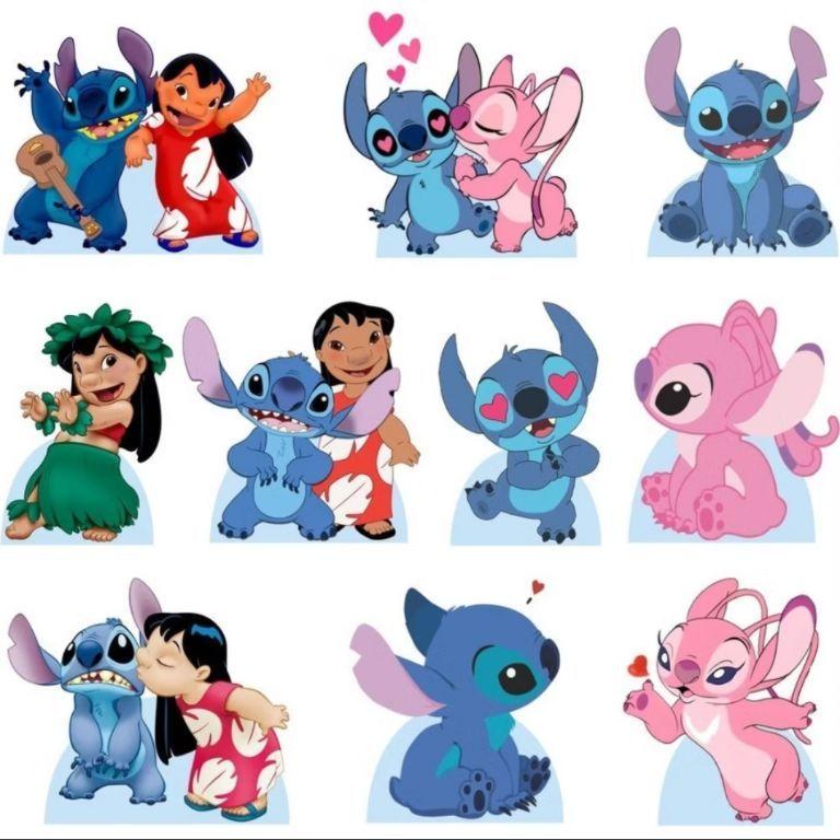 1 Figura Stitch Para Colar Em Capas Garrafas Etc