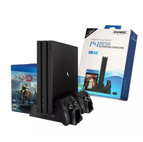 suporte pra contrele e ps4 com ventilador multifuncional cooling