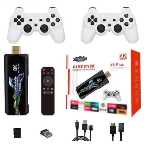 Video Game Stick embutido 30 mil jogos 3D 64G 2.4G controlador sem fio HD console retrô 4k HD