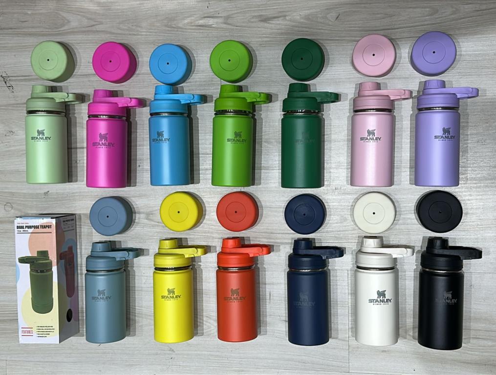 Garrafa térmica 600ml Com Case com Capa Antiderrapante