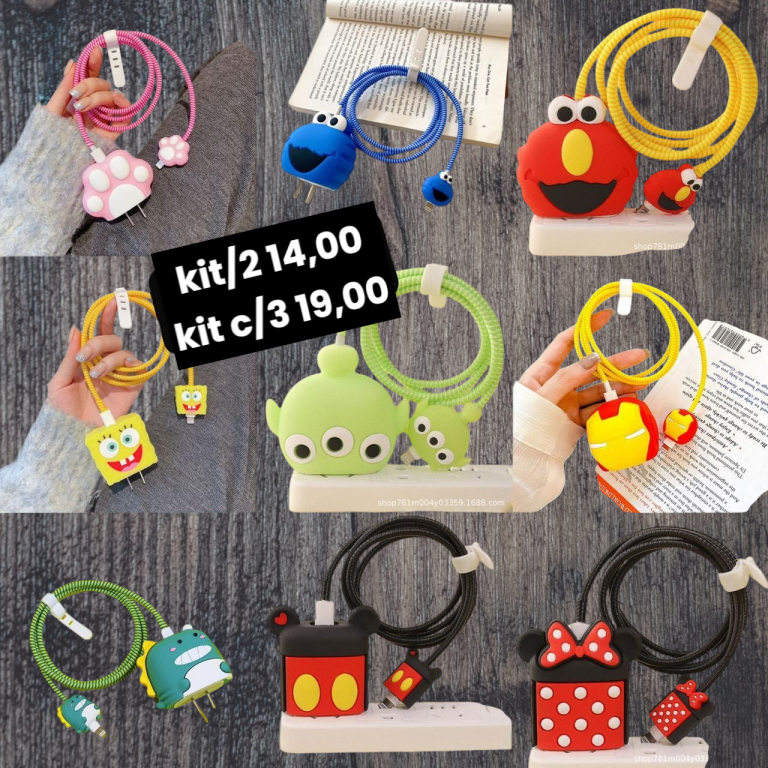 Protetor cabo kit com 3