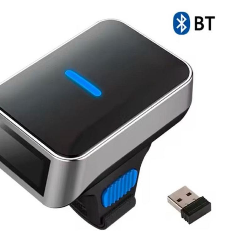 Leitor Código De Barras De Dedo Comercial 1d 2d Portátil Usb KP-LE708