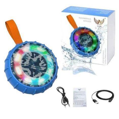 Caixa De Som RGB Colorido Bluetooth Portátil Resistência a Água