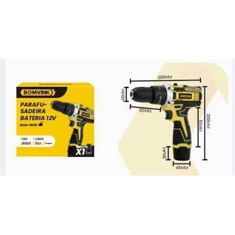 PARAFUSADEIRA A BATERIA 12V PORTÁTIL BOMVINK BOM-9960