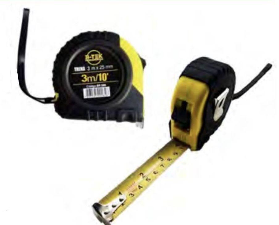 Trena De Aço C/ 3 Metros Emborrachada Com Trava Profissional B-Tek