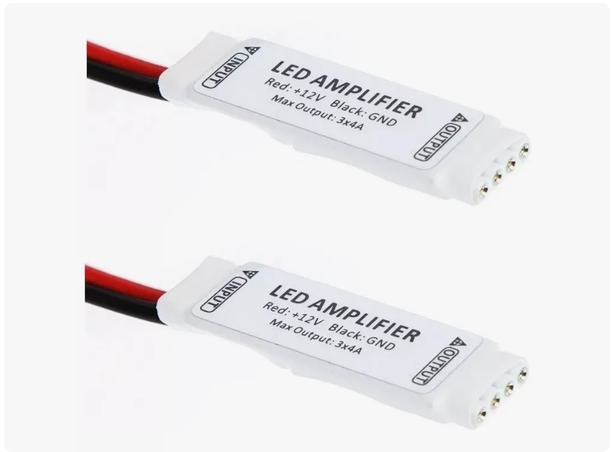 Amplificador E Repetidor Para Fita Led Rgb 5050 E 3528