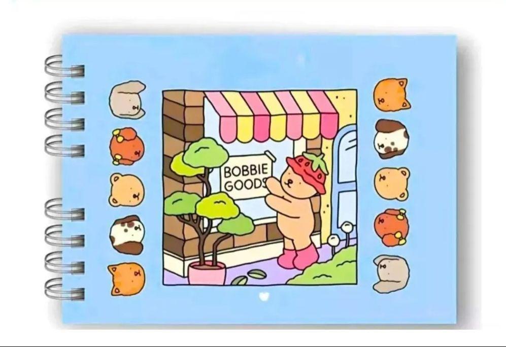 Livro de Colorir Bobbie Goods CAPA DURA com 50 folhas em papel 180g (FOLHA GROSSA)