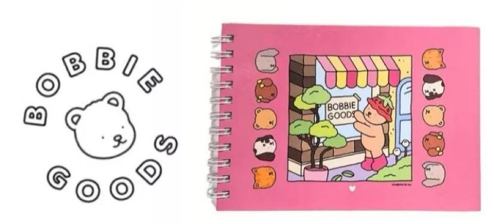Livro de Colorir Bobbie Goods CAPA DURA com 50 folhas em papel 180g (FOLHA GROSSA)