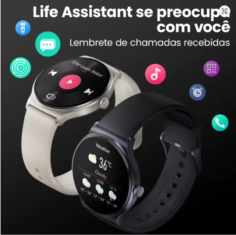 Smartwatch haylou solar lite redondo