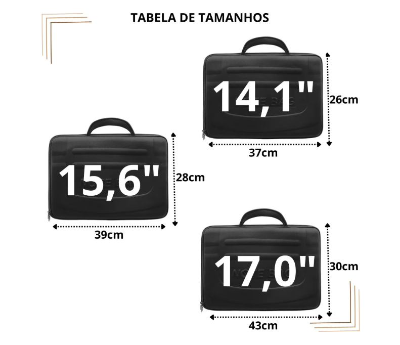 Case Maletinha com alça Notebook 15,6'